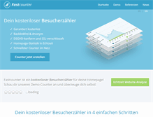 Tablet Screenshot of fastcounter.de
